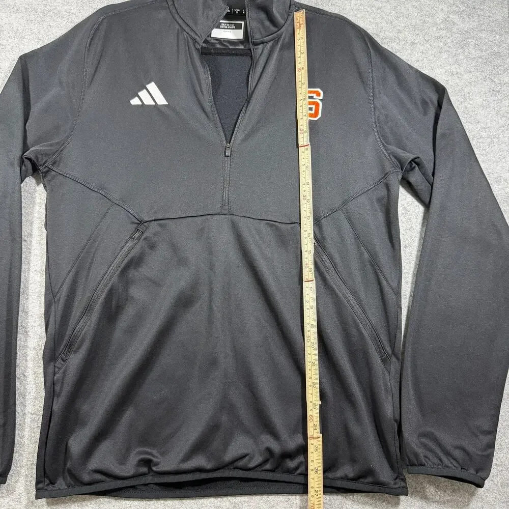 Adidas Syracuse Orange 1/4 Zip Pullover Mens M Black AEROREADY NCAA Athletic